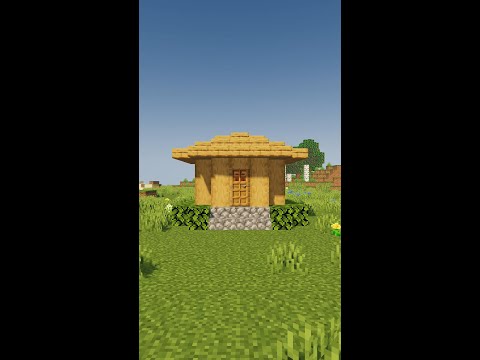Minecraft Building Tutorial Hut House 7x7