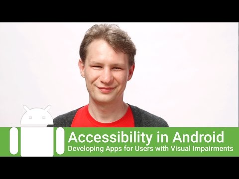 Adding accessibility features to apps for blind and visually-impaired users
