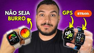 OS MELHORES SmartWatch CUSTO-BENEFÍCIO em 2026 com GPS!! (SOMENTE OS MELHORES)