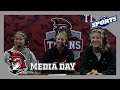 IU South Bend Women's Basketball Media Day Maddie Gard, Emma Fisher, Katie Gard