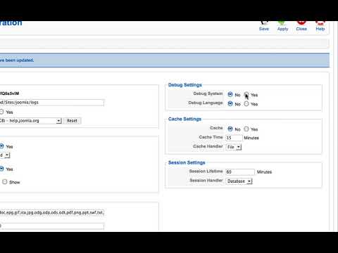Joomla 1 5 Beginner Lesson 12 Global Configuration