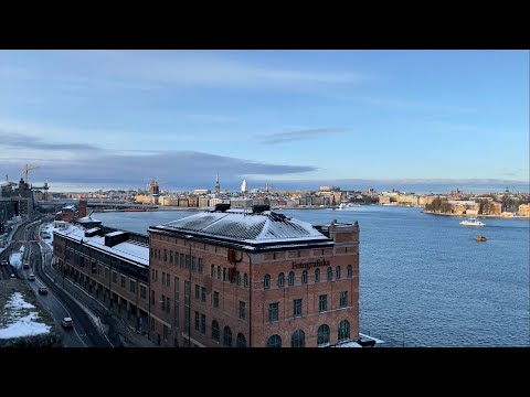 Stockholm Walks: The heights of Södermalm. Mosebacke - Fjällgatan on a winter day