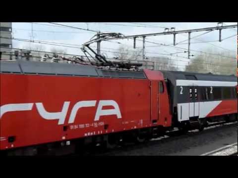 186 113-4, TRAXX NS Hispeed met Fyra passeert station Rotterdam Lombardijen 2-4-2012
