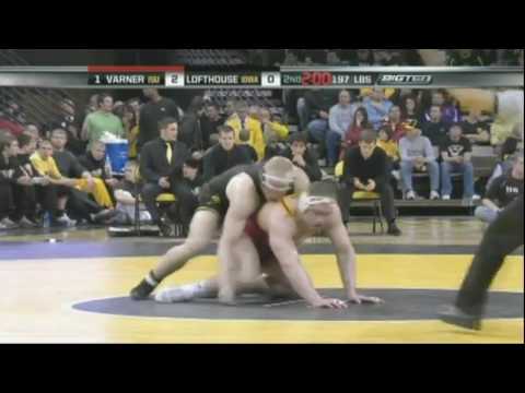 Jake Varner (ISU) vs Luke Lofthouse (Iowa) - 2008 College Wrestling