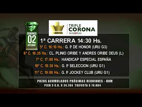 CARRERAS HIPODROMO MARONAS 1° DE OCTUBRE  2022