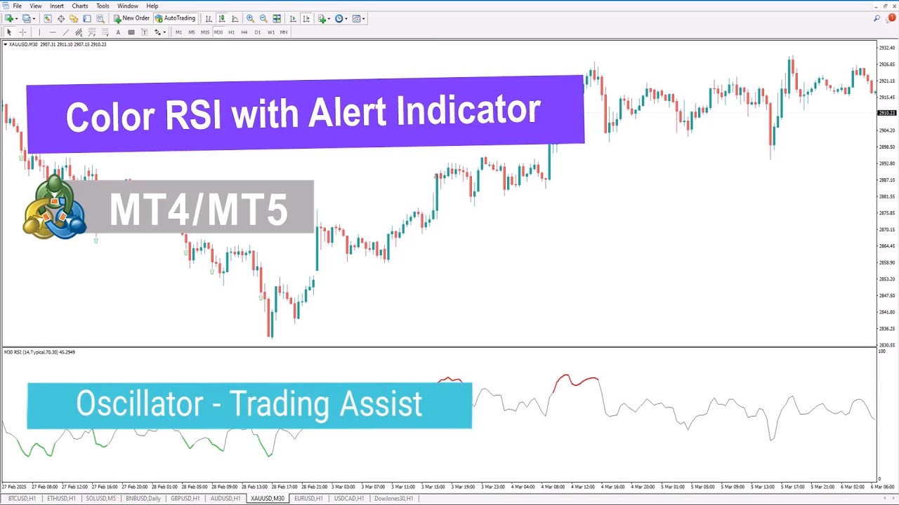 Understanding the Color RSI Indicator with Alert for Meta Trader 4/5 ...