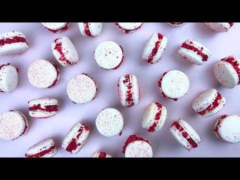 WHITE CHOCOLATE RASPBERRY MACARONS