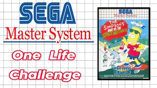 Master System One Life Challenge The Simpsons Bart Vs The Space Mutants