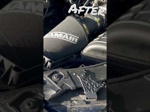 Audi A4 Avant 2.0TDI 2014 - Ramair Air filter CC-296-UNI - Before and After video