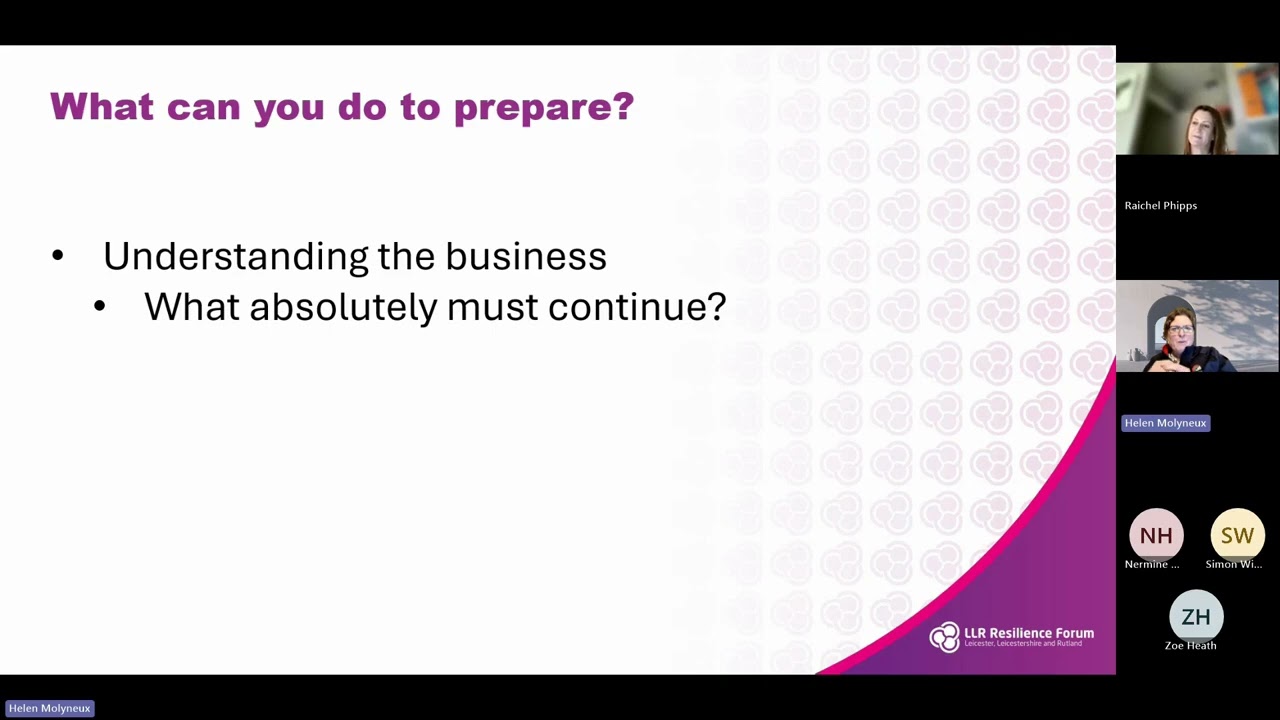 Utility Disruption, Infrastructure Failure and Flooding: A Webinar for Businesses