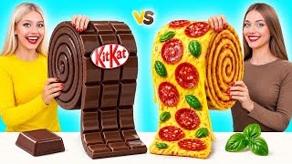 Real Food vs Chocolate Food Challenge | Amazing Kitchen Recipes by Multi DO Challenge