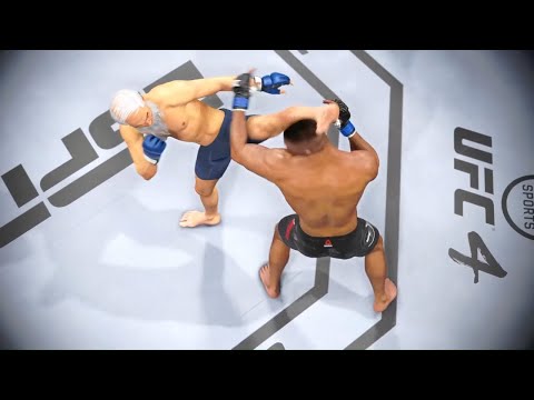 Old Bruce Lee vs. Alistair Overeem - EA sports UFC 4