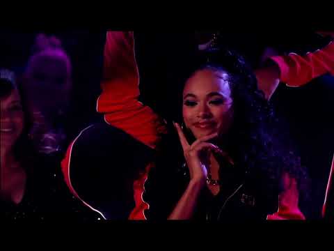 Chandler Kinney and Brandon Armstrong cha cha soul train night on #dwts