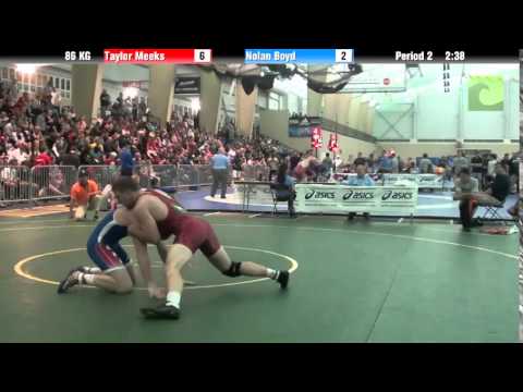 Men`s Freestyle 86 KG Taylor Meeks vs. Nolan Boyd