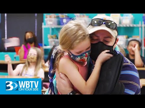 Air Force master sergeant surprises daughter at Rock Hill school after 10 months away