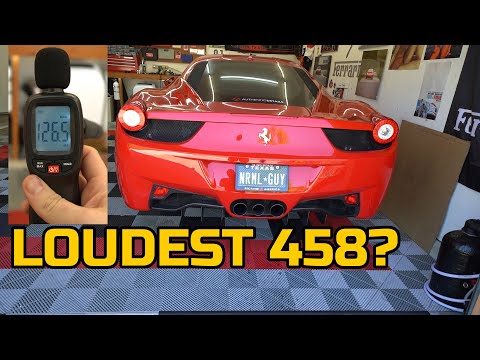 The BEST SOUNDING FERRARI 458 EVER!!! S-LINE STRAIGHT PIPES