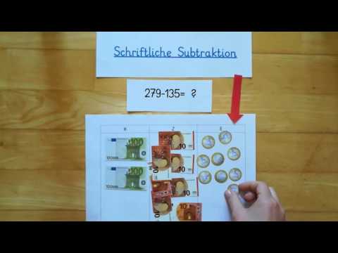 Schriftliche Subtraktion ohne Übertrag