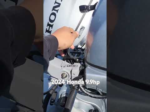 2024 Honda 9.9hp w/ electric start & hydraulic tilt/trim. @OutboardMadness #outboardmadness