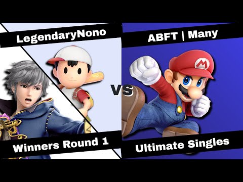 Super Smash QWERTZ #6 - Winners Round 1 - LegendaryNono (Ness/Robin) vs. ABFT | Many (Mario)