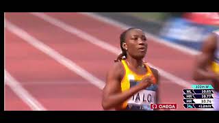 Marie Josée Ta Lou won the women's 100m at the #LondonDL #DiamondLeague, running 10.75s.