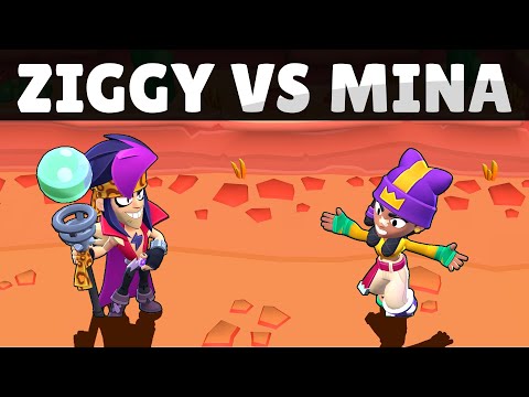 ZIGGY vs MINA | 1 vs 1 | Brawl Stars