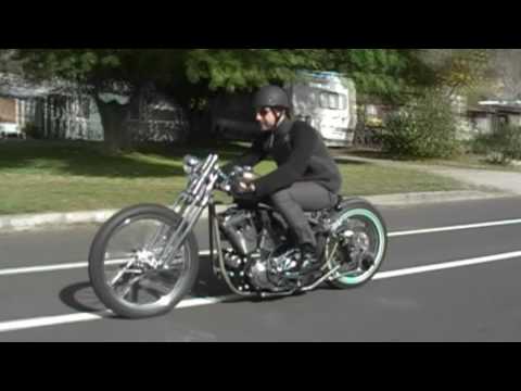 "The Whip"  Harley sportster bobber with jockey shift build by Alp Sungurtekin