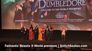 Fantastic Beasts: The Secrets of Dumbledore London world premiere from inside the screening video