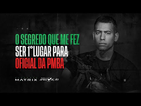 O SEGREDO QUE ME FEZ SER 1°LUGAR PARA OFICIAL DA PMBA