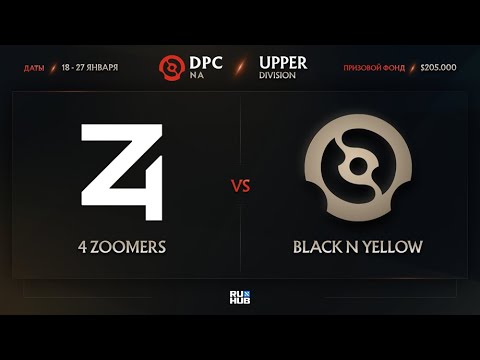 4 Zoomers vs Black N Yellow, Dota Pro Circuit 2021: S1 - NA, bo3, game 1 [Mila & Smile]