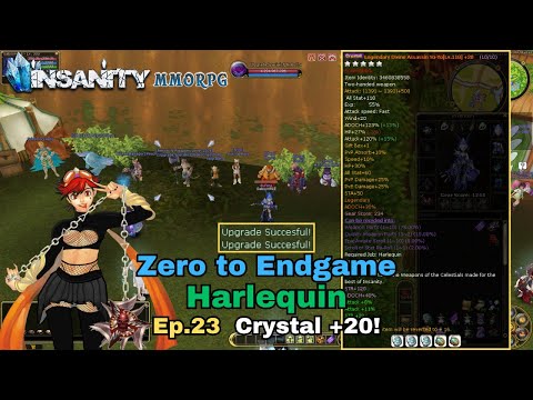 Insanity FlyFF - ZTE Harlequin Series Ep.23 - Crystal+20 & Perfect Runes