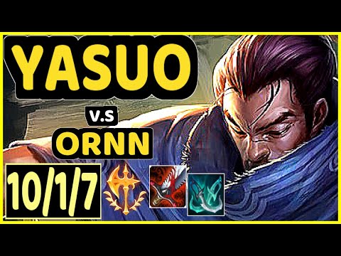 DJOKO (YASUO) vs ORNN - 10/1/7 KDA TOP CHALLENGER GAMEPLAY - EUW