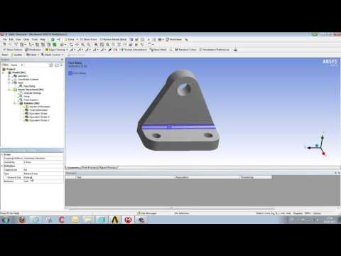 CADFEM Tutorial No 2 – Refining a Mesh in ANSYS® Workbench™