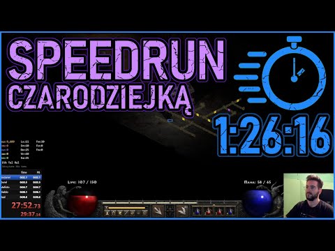 *SPEEDRUN CZARODZIEJKĄ* D2R Normal P1 Sorceress - 1:26:16(IGT) / 1:30:45(RTA) DIABLO 2: RESURRECTED