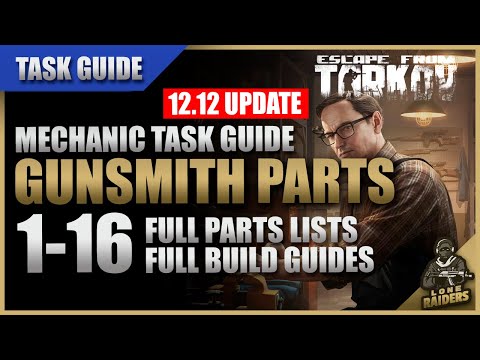ALL Gunsmith Parts 1 to 16 (12.12) - Easy Quick Reference Cheapest Guide  - Escape From Tarkov EFT