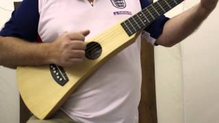 Video thumbnail for Martin Backpacker Steel String Acoustic Travel Guitar by 2kool4skool.com