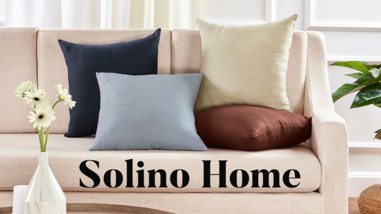 Solino Home 100% European Flax Linen Pillow Covers | Solino Home