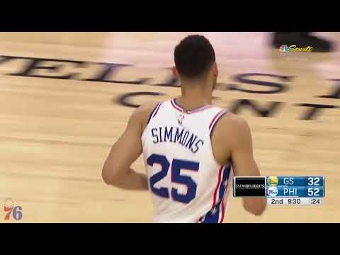 Ben Simmons 23 Pts, 12 Asts, 8 rebs Full Highlights vs GS Warriors - Game 14
