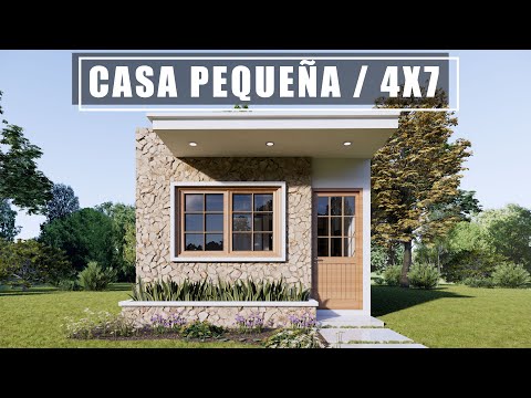 MINI CASA PEQUEÑA DE 4X7 MODERNA / TINY HOUSE