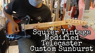 Video thumbnail for Squier Vintage Modified Telecaster Custom 3 Tone Sunburst ( Sound Sample ) by irsan nursany