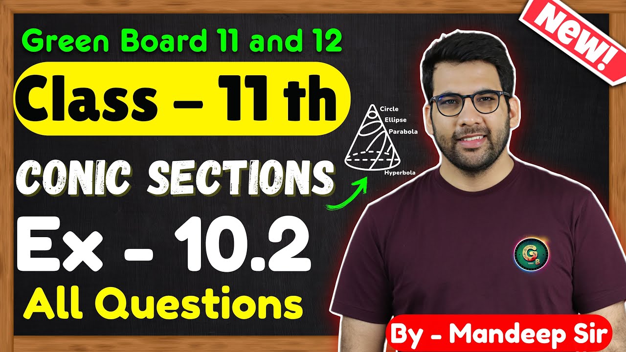 Class - 11, Ex - 10.2 Q1 to Q12 Conic Sections Maths || CBSE NCERT || New Book || Green Board