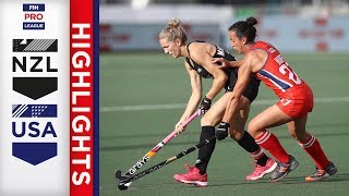 New Zeland v USA | Week 8 | Women's FIH Pro League Highlights