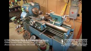 (1708) Machine Shop & Blacksmithing Equip. – Online Auction