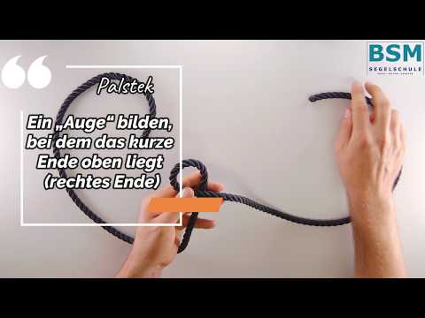 Knoten Segelschule BSM, für die Sportbootführerschein Prüfung und das Bodenseeschifferpatent