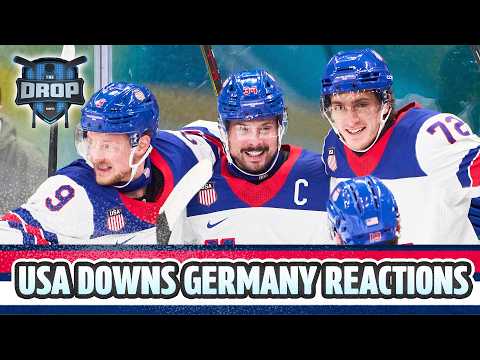 Olympic Reactions 🏒: USA Beats Germany + Is Canada too good? 🏅 | The Drop