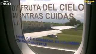 preview picture of video 'LAN Colombia hizo el primer vuelo con biocombustibles en Colombia'