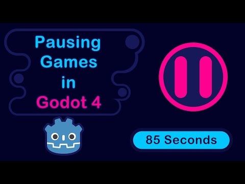 Pausing games in 85 seconds | Godot 4