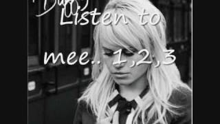 Duffy syrup and honey, with lyrics on screen