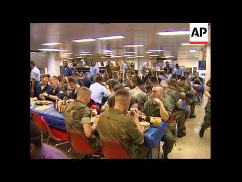 ADRIATIC SEA: ON BOARD THE USS KEARSARGE