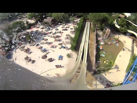 70 km/h Stukas Boom Slide at Caneva Aquapark