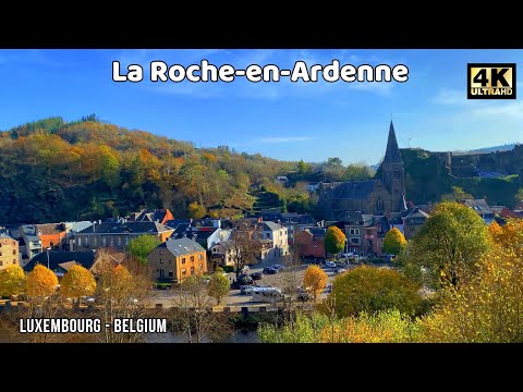 La Roche en Ardenne, Belgium - Nature Drone 4K